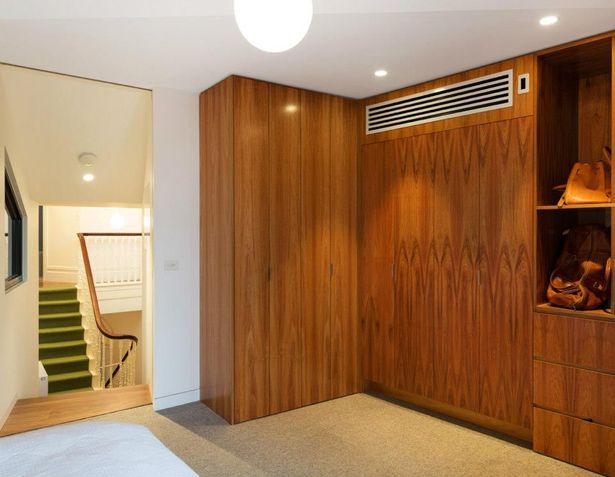 Newly installed closet and storage space